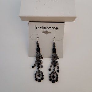 BRAND NEW Liz Claiborne Black Onyx beaded